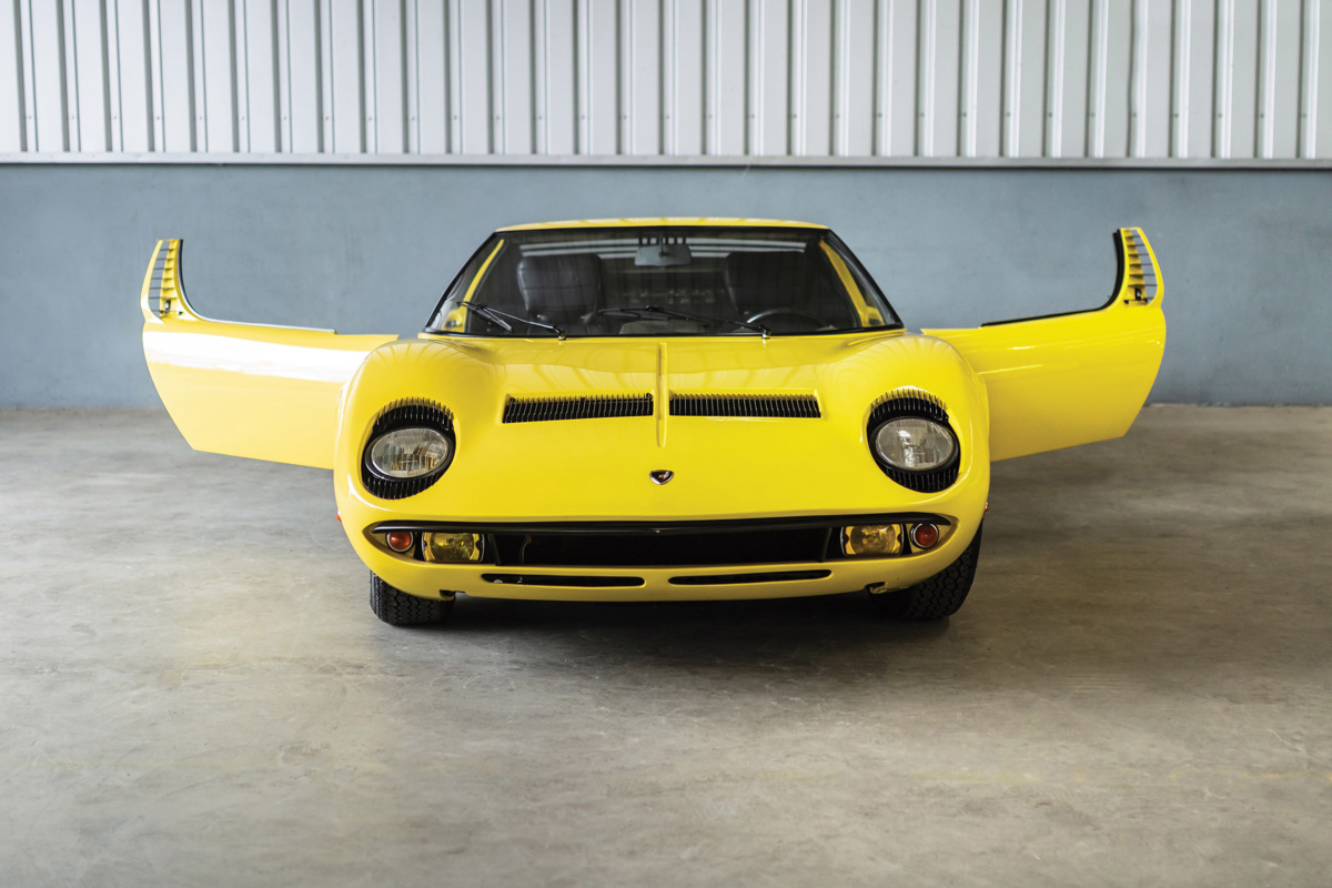 1968 Lamborghini Miura P400 by Bertone offered in RM Sotheby's European Auction Featuring the Petitjean Collection 2020